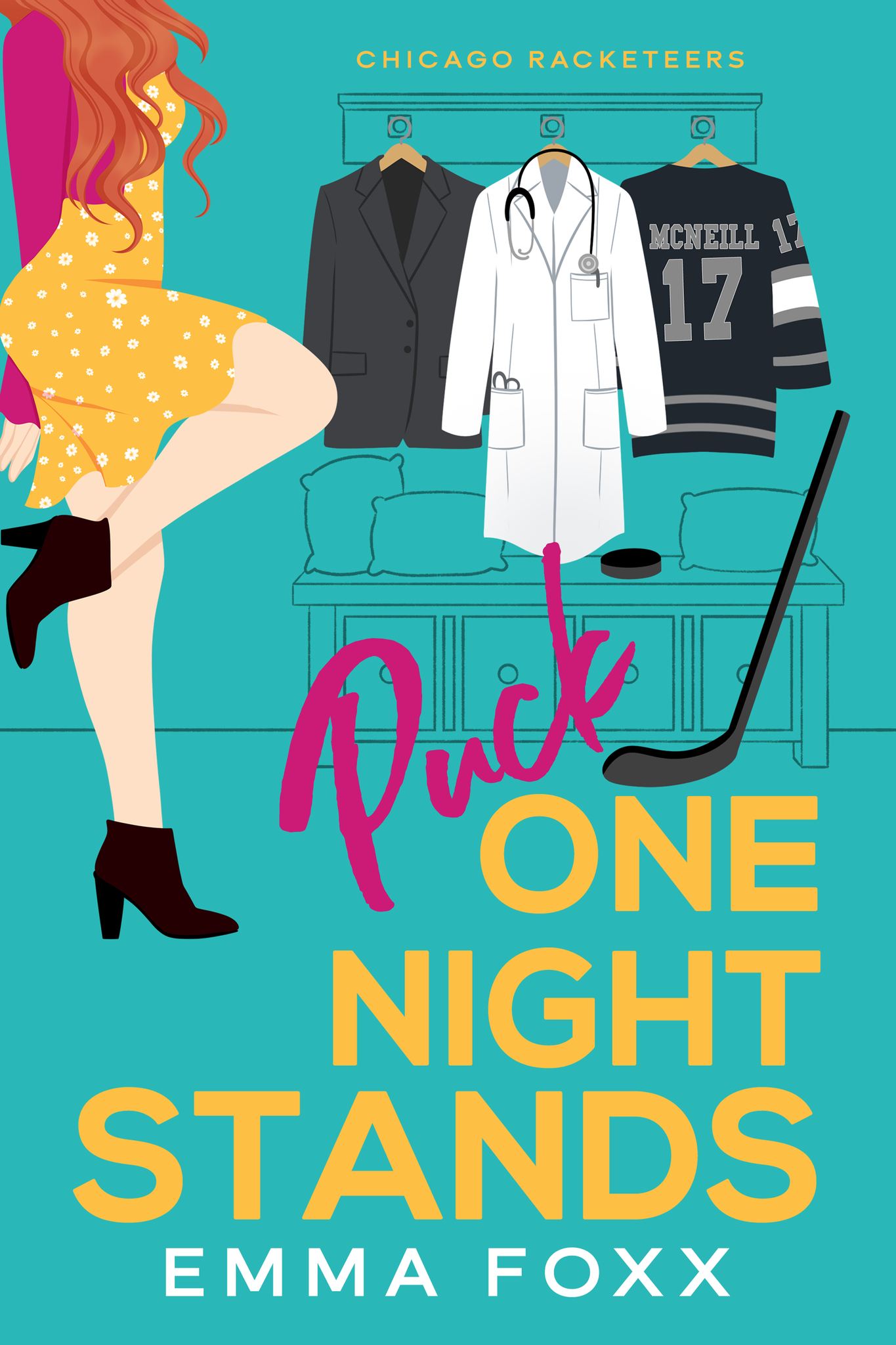 Puck One Night Stands: a grumpy-sunshine, best friend's brother hockey rom com (Chicago Racketeers Book 1)